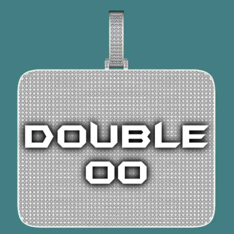 CUSTOM LETTER NECKLACE 3D BIG SQUARE sold by The GUU Shop