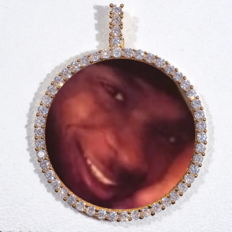 LARGE 3D CIRCLE CUSTOM PICTURE PENDANT sold by The GUU Shop