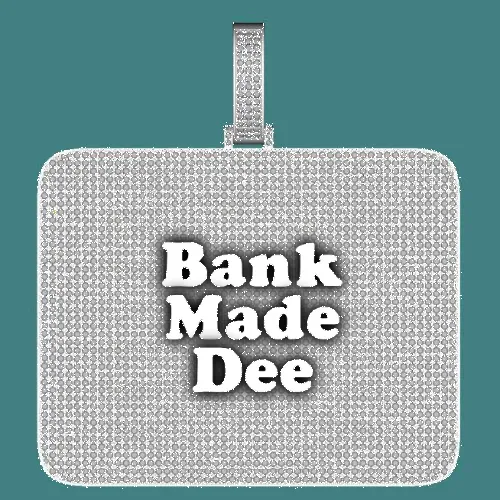 CUSTOM LETTER NECKLACE 3D BIG SQUARE sold by The GUU Shop