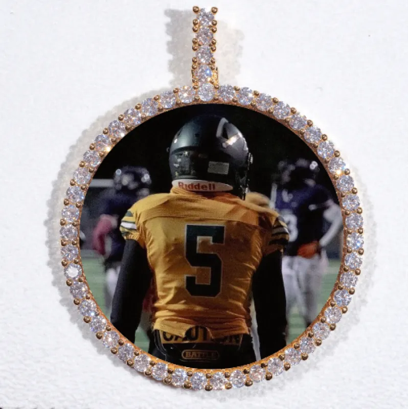 LARGE 3D CIRCLE CUSTOM PICTURE PENDANT made by The GUU Shop