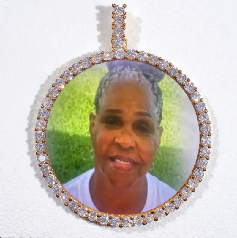 LARGE 3D CIRCLE CUSTOM PICTURE PENDANT sold by The GUU Shop