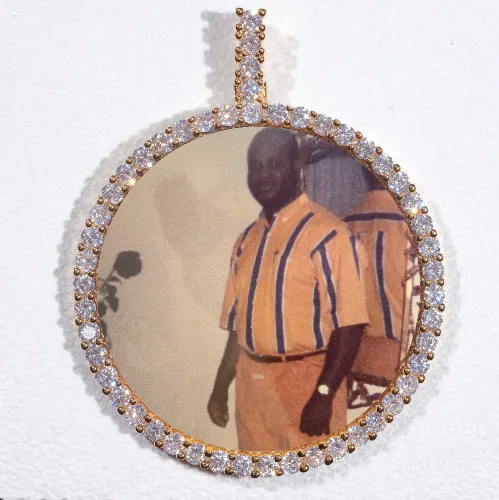 LARGE 3D CIRCLE CUSTOM PICTURE PENDANT sold by The GUU Shop