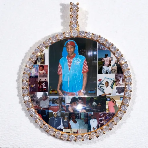 LARGE 3D CIRCLE CUSTOM PICTURE PENDANT sold by The GUU Shop