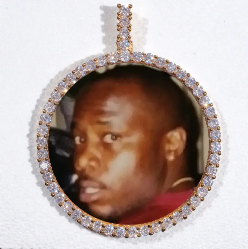 LARGE 3D CIRCLE CUSTOM PICTURE PENDANT sold by The GUU Shop