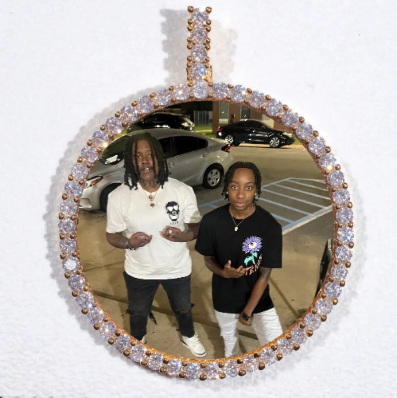 LARGE 3D CIRCLE CUSTOM PICTURE PENDANT sold by The GUU Shop