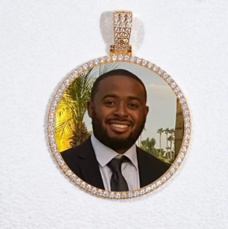 MEDIUM 3D CIRCLE CUSTOM PICTURE PENDANT sold by The GUU Shop