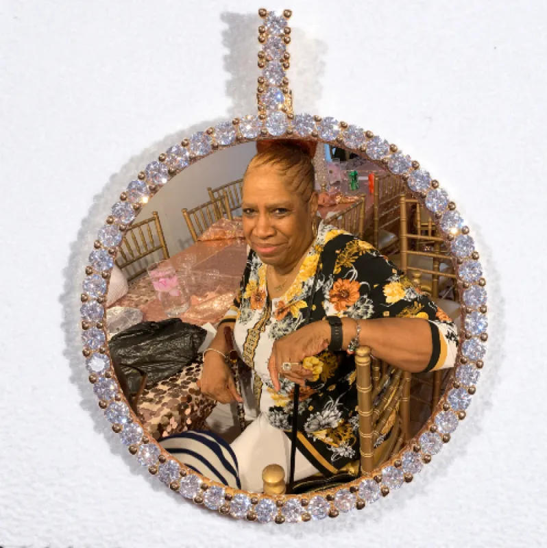 LARGE 3D CIRCLE CUSTOM PICTURE PENDANT sold by The GUU Shop