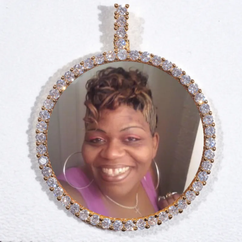LARGE 3D CIRCLE CUSTOM PICTURE PENDANT sold by The GUU Shop