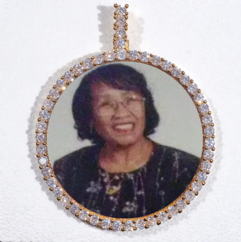 LARGE 3D CIRCLE CUSTOM PICTURE PENDANT sold by The GUU Shop