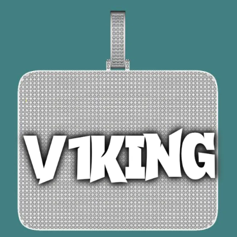 CUSTOM LETTER NECKLACE 3D BIG SQUARE sold by The GUU Shop