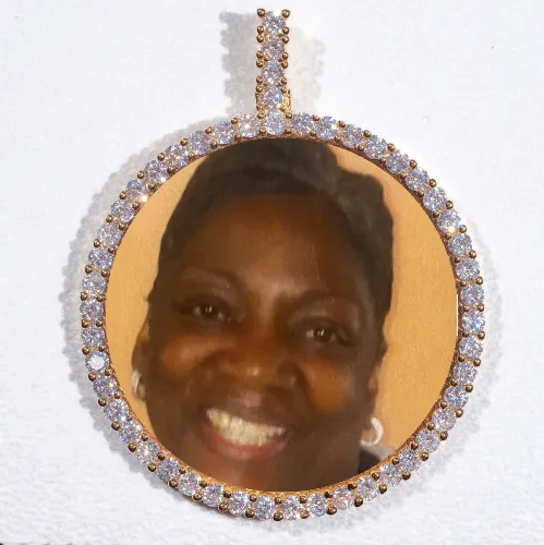 LARGE 3D CIRCLE CUSTOM PICTURE PENDANT sold by The GUU Shop