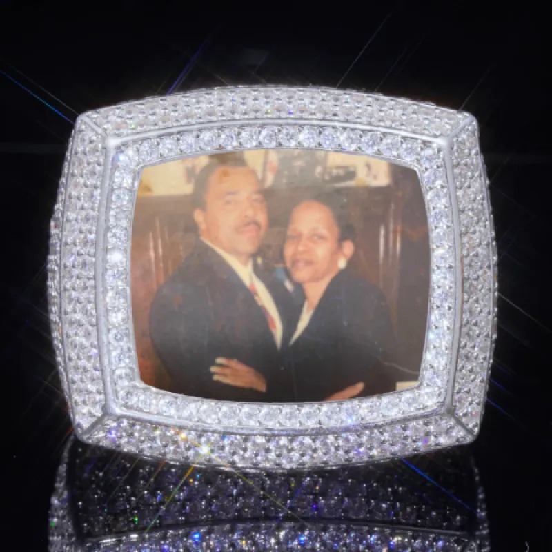 3D CUSTOM PICTURE ICED RING sold by The GUU Shop