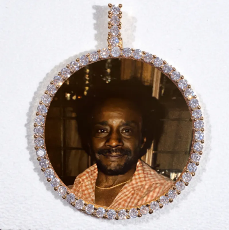 LARGE 3D CIRCLE CUSTOM PICTURE PENDANT sold by The GUU Shop