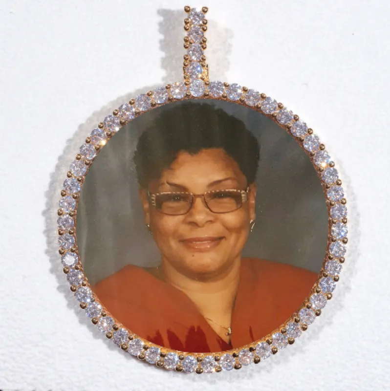 LARGE 3D CIRCLE CUSTOM PICTURE PENDANT sold by The GUU Shop