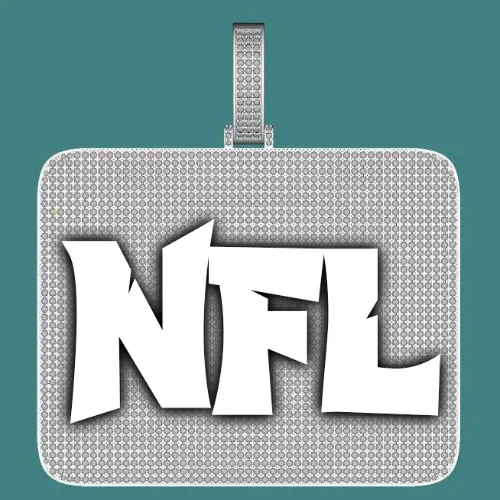 CUSTOM LETTER NECKLACE 3D BIG SQUARE sold by The GUU Shop