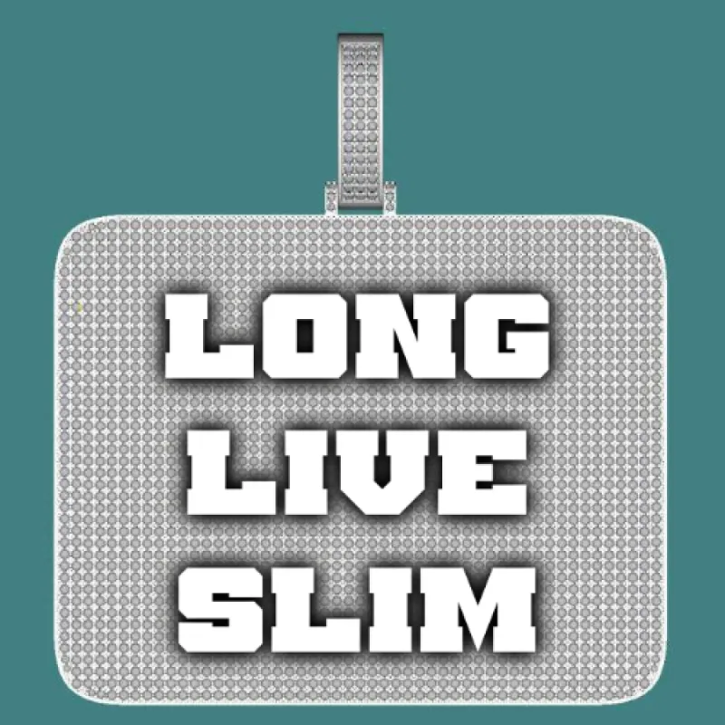 CUSTOM LETTER NECKLACE 3D BIG SQUARE sold by The GUU Shop