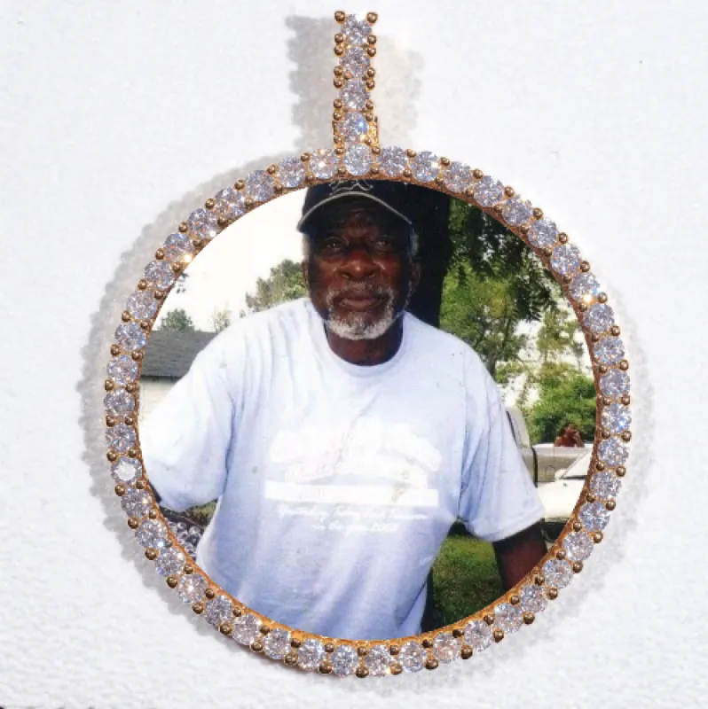 LARGE 3D CIRCLE CUSTOM PICTURE PENDANT sold by The GUU Shop