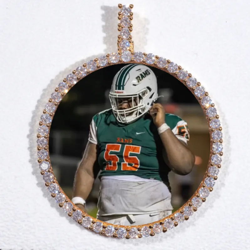 LARGE 3D CIRCLE CUSTOM PICTURE PENDANT made by The GUU Shop