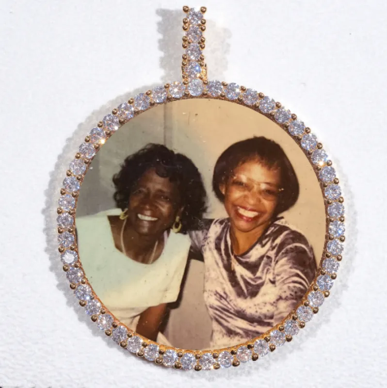 LARGE 3D CIRCLE CUSTOM PICTURE PENDANT sold by The GUU Shop