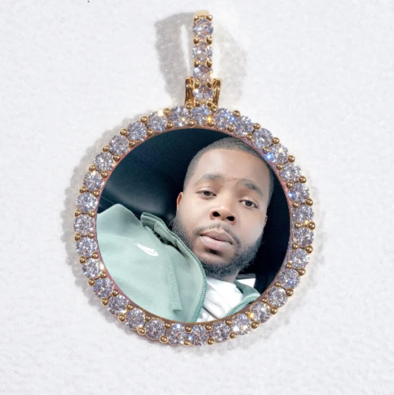 3D CIRCLE CUSTOM PICTURE PENDANT SMALL SIZE sold by The GUU Shop