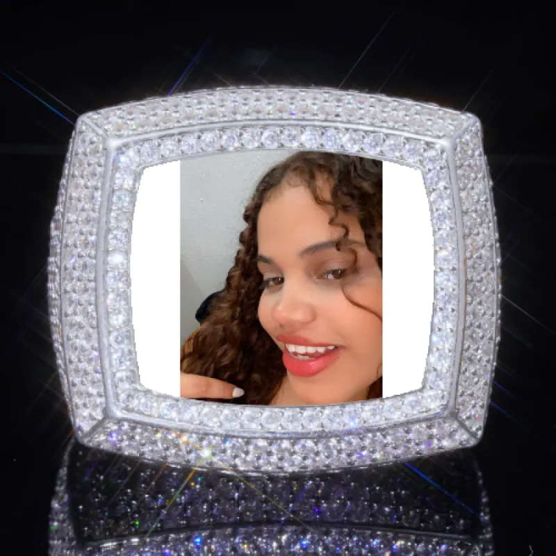 3D CUSTOM PICTURE ICED RING sold by The GUU Shop