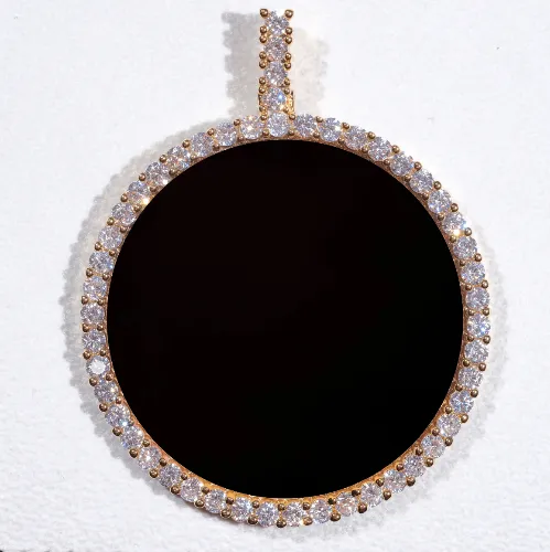 LARGE 3D CIRCLE CUSTOM PICTURE PENDANT sold by The GUU Shop