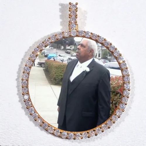 LARGE 3D CIRCLE CUSTOM PICTURE PENDANT sold by The GUU Shop