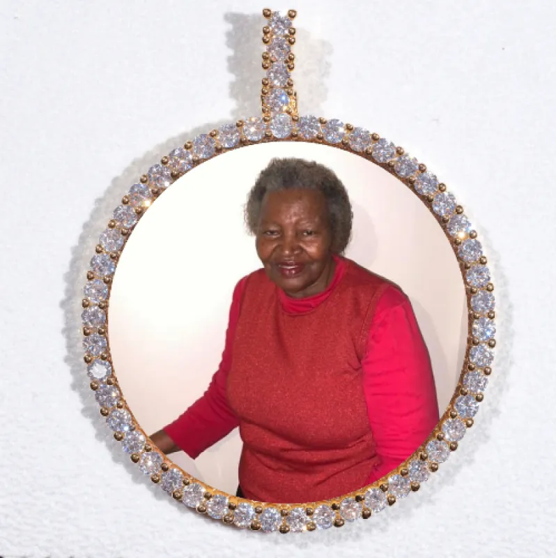 LARGE 3D CIRCLE CUSTOM PICTURE PENDANT sold by The GUU Shop