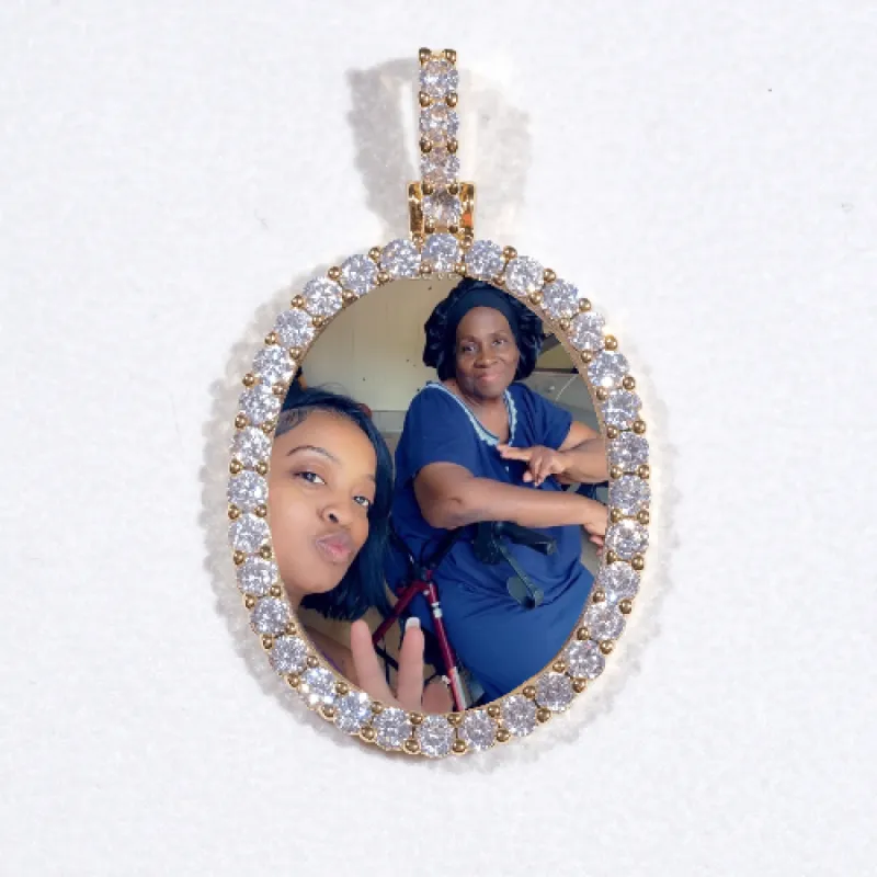 3D Oval Custom Picture Pendant sold by The GUU Shop