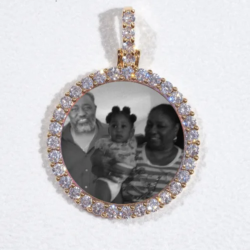 3D CIRCLE CUSTOM PICTURE PENDANT SMALL SIZE sold by The GUU Shop