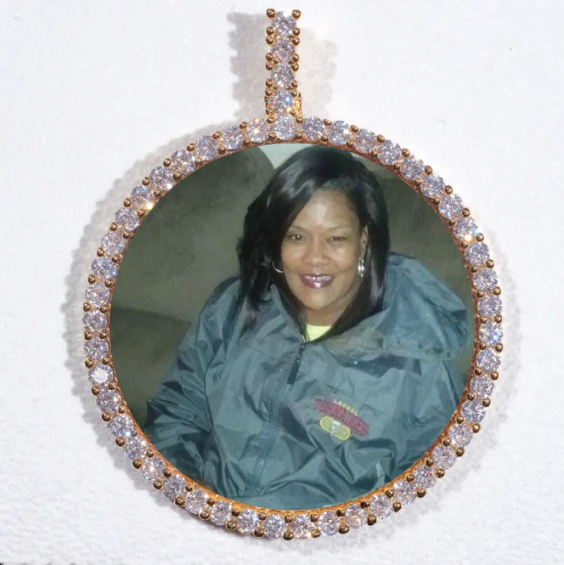 LARGE 3D CIRCLE CUSTOM PICTURE PENDANT sold by The GUU Shop