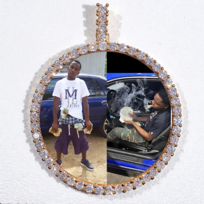 LARGE 3D CIRCLE CUSTOM PICTURE PENDANT made by The GUU Shop