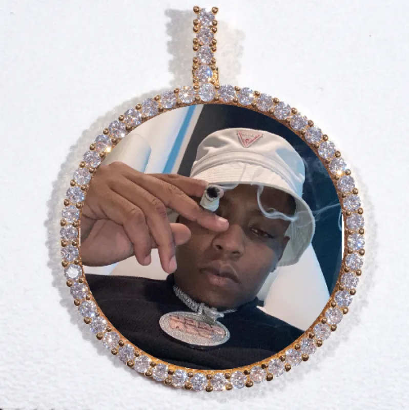 LARGE 3D CIRCLE CUSTOM PICTURE PENDANT sold by The GUU Shop