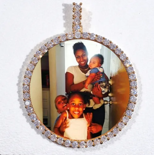 LARGE 3D CIRCLE CUSTOM PICTURE PENDANT sold by The GUU Shop