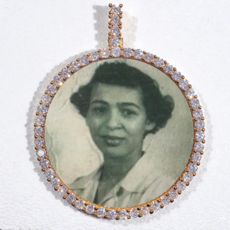 LARGE 3D CIRCLE CUSTOM PICTURE PENDANT sold by The GUU Shop