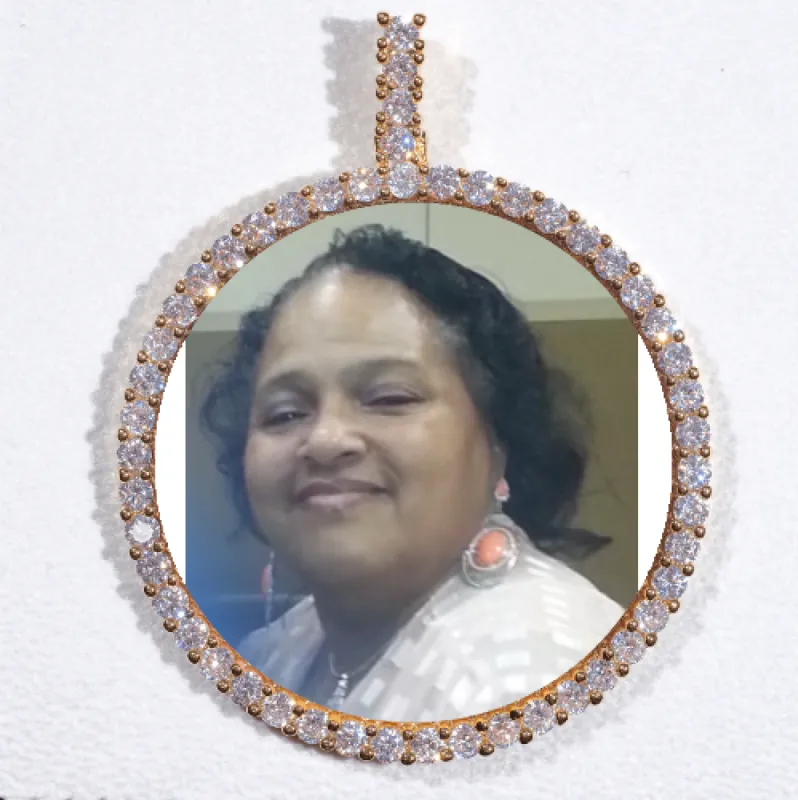 LARGE 3D CIRCLE CUSTOM PICTURE PENDANT sold by The GUU Shop