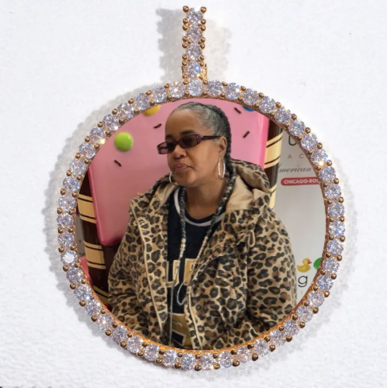 LARGE 3D CIRCLE CUSTOM PICTURE PENDANT sold by The GUU Shop