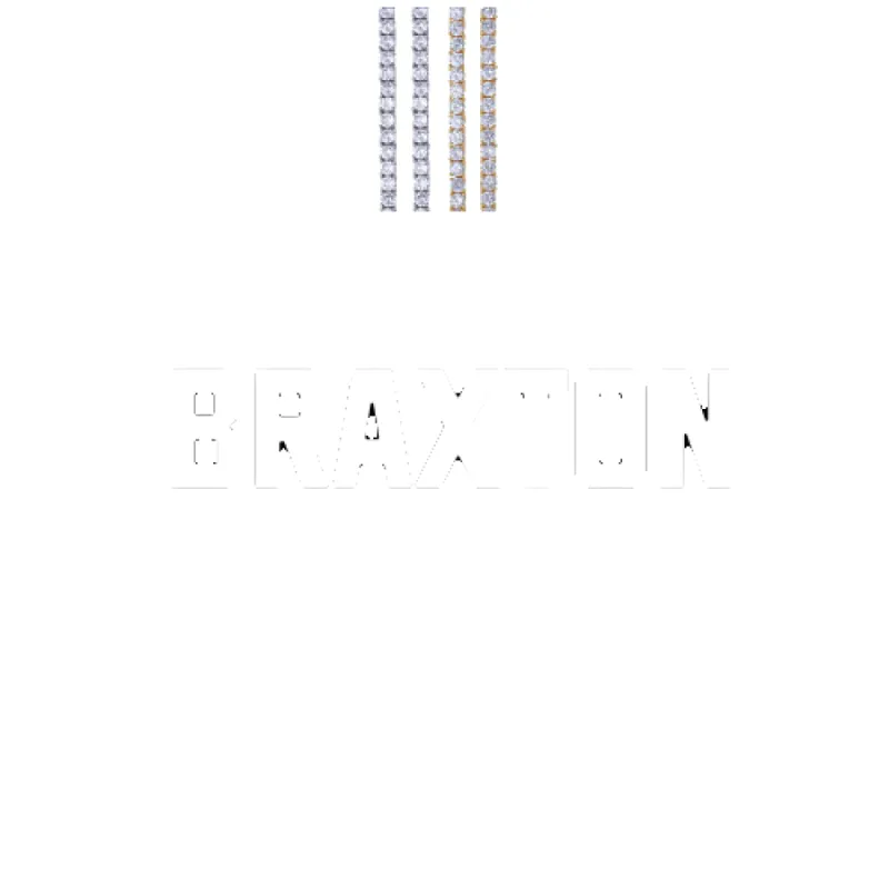 Custom Letters Baguette Two Layer Necklace sold by The GUU Shop