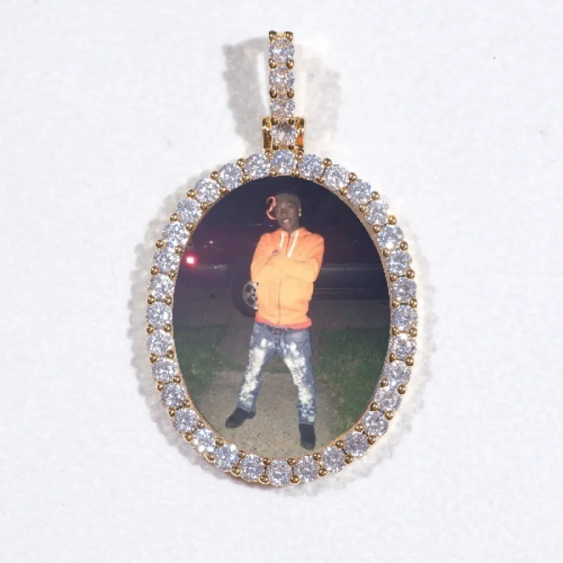 3D Oval Custom Picture Pendant sold by The GUU Shop