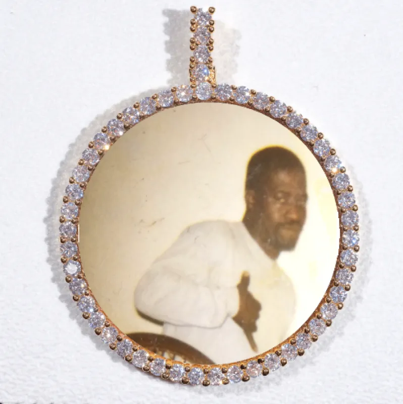 LARGE 3D CIRCLE CUSTOM PICTURE PENDANT sold by The GUU Shop