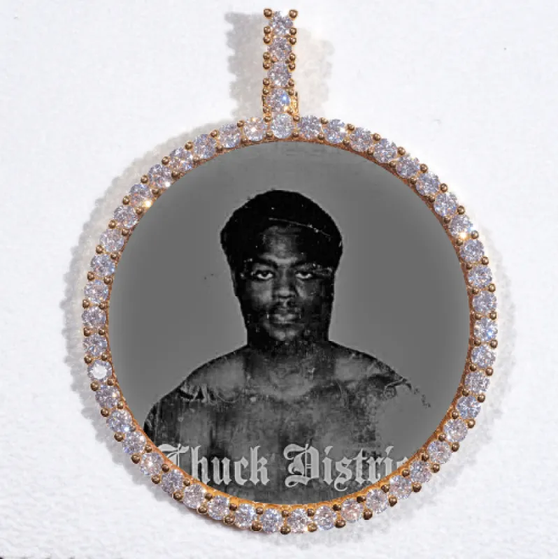LARGE 3D CIRCLE CUSTOM PICTURE PENDANT sold by The GUU Shop