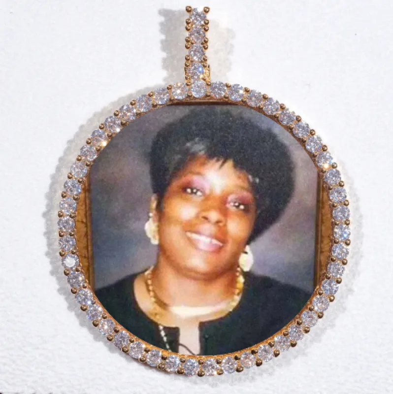 LARGE 3D CIRCLE CUSTOM PICTURE PENDANT sold by The GUU Shop