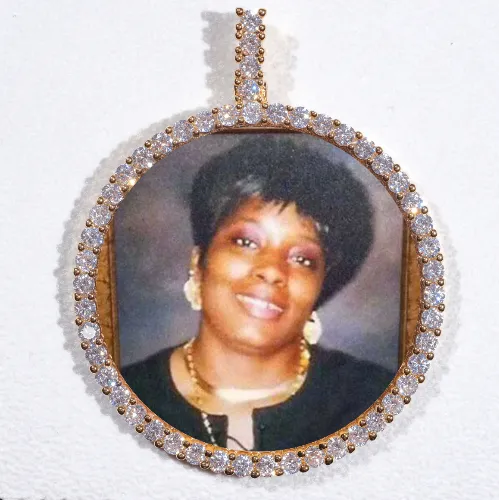 LARGE 3D CIRCLE CUSTOM PICTURE PENDANT sold by The GUU Shop