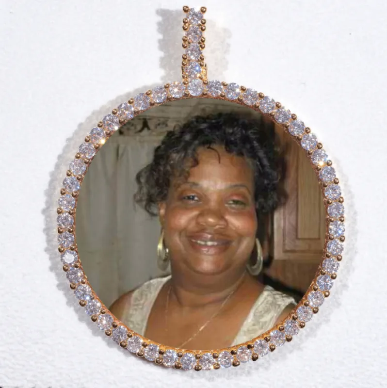 LARGE 3D CIRCLE CUSTOM PICTURE PENDANT sold by The GUU Shop