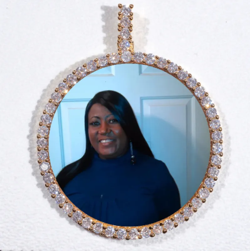 LARGE 3D CIRCLE CUSTOM PICTURE PENDANT sold by The GUU Shop