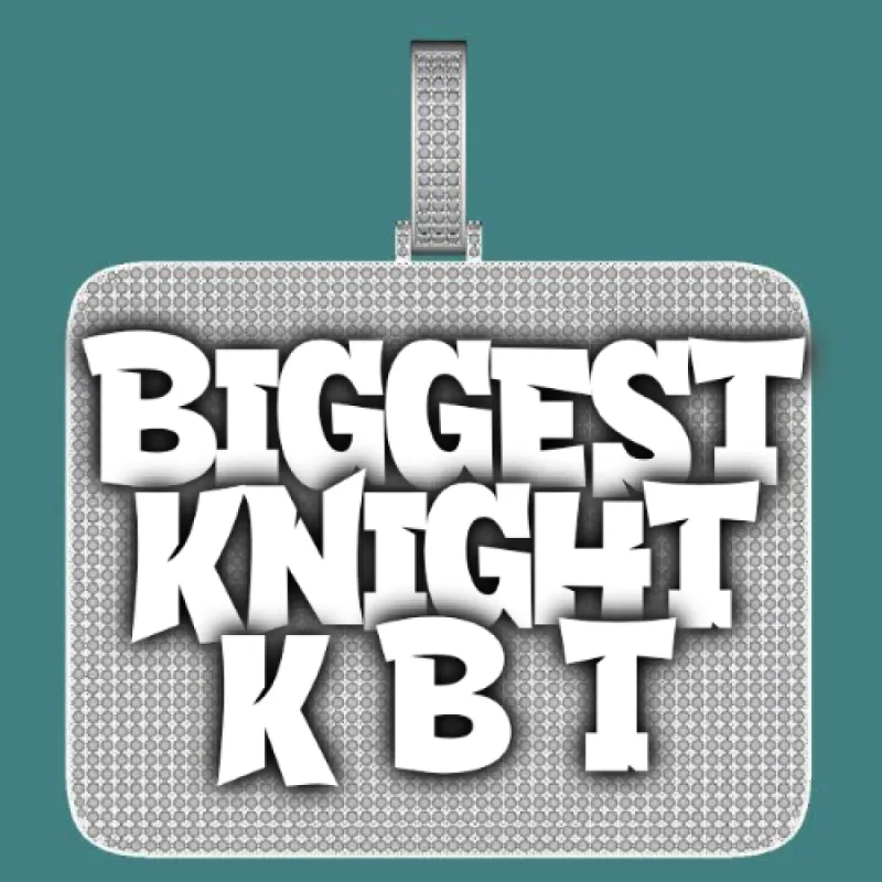 CUSTOM LETTER NECKLACE 3D BIG SQUARE sold by The GUU Shop