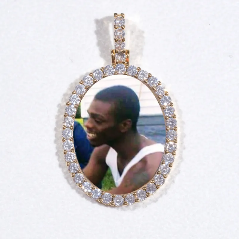 3D Oval Custom Picture Pendant sold by The GUU Shop