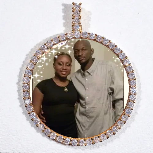 LARGE 3D CIRCLE CUSTOM PICTURE PENDANT sold by The GUU Shop