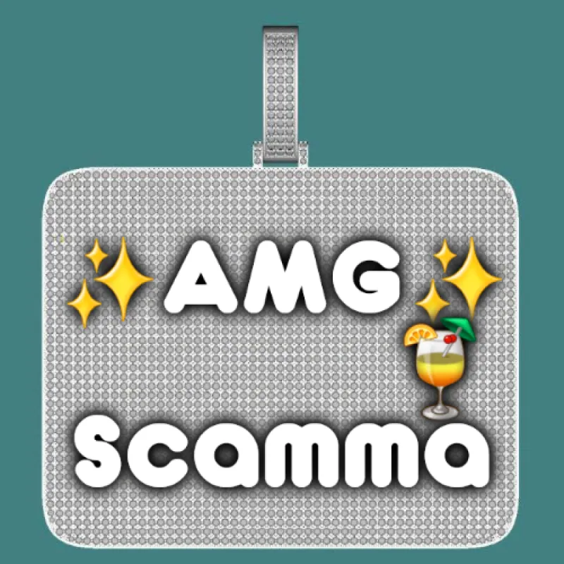 CUSTOM LETTER NECKLACE 3D BIG SQUARE sold by The GUU Shop