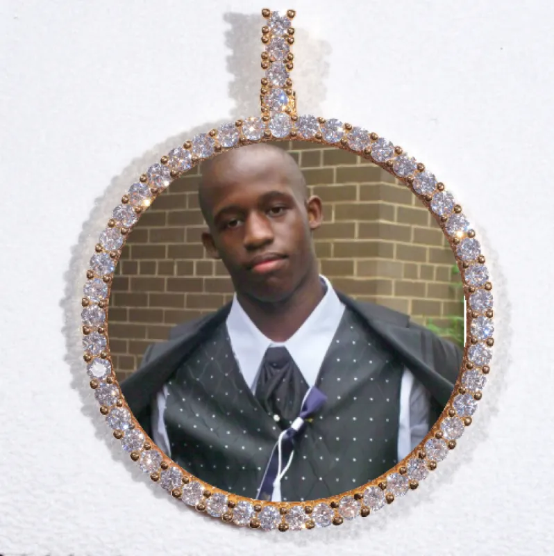 LARGE 3D CIRCLE CUSTOM PICTURE PENDANT sold by The GUU Shop